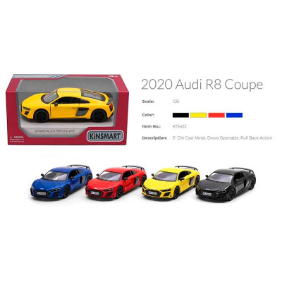 Модель легкова AUDI R8 5'' інерційна металева KT5422W