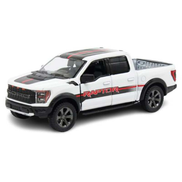 Модель пікап FORD F-150 RAPTOR 5" інерційна металева KT5436FW_White Модель пікап FORD F-150 RAPTOR 5" інерційна металева KT5436FW_White