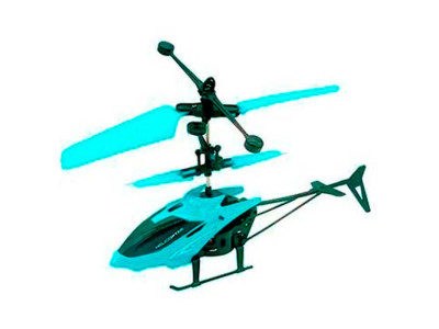 Іграшка запускалка літаючий вертоліт на акумуляті 805B_Blue Іграшка запускалка літаючий вертоліт на акумуляті 805B_Blue