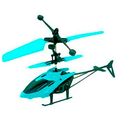 Іграшка запускалка літаючий вертоліт на акумуляті 805B_Blue Іграшка запускалка літаючий вертоліт на акумуляті 805B_Blue