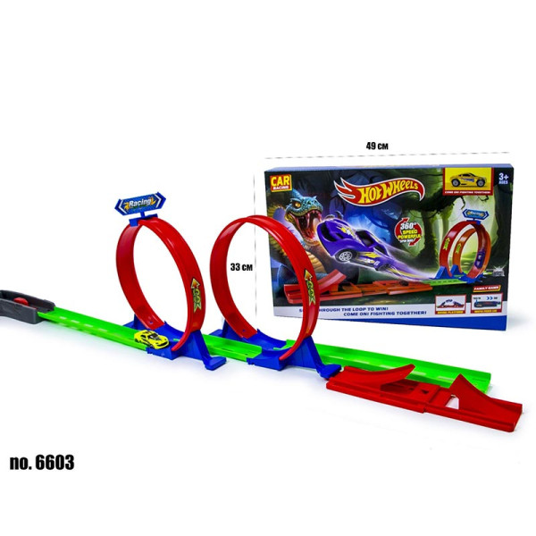Автотрек HOT WHEELS з машинкою та петлею 6603 Автотрек HOT WHEELS з машинкою та петлею 6603