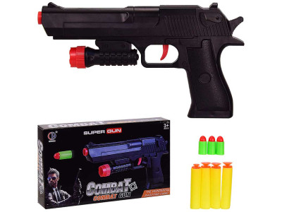 Пістолет стріляє поролоновими снарядами і кулями CH3333 Пістолет стріляє поролоновими снарядами і кулями CH3333