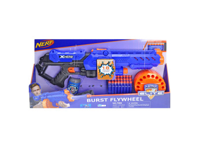 Бластер "NERF" на поролонових патронах у коробці 7095
