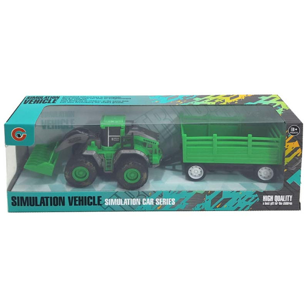 Трактор з причіпом інерційний в коробці 99752-1 99752-1 Трактор з причіпом інерційний в коробці 99752-1 99752-1