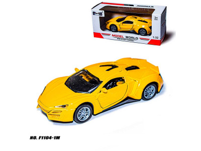 Машинка Tian Du model WORLD F1104-1M yellow світло звук F1104-1M yellow