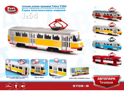Модель трамвай PLAY SMART "Автопарк" PLAY SMART "Автопарк" 9708B