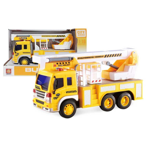 Вантажівка з краном інерційна озвучена зі світлом в коробці р.325*12*19 WY310G Вантажівка з краном інерційна озвучена зі світлом в коробці р.325*12*19 WY310G