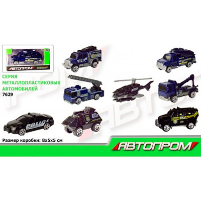 Машина мет. АВТОПРОМ 1: 648 видів короб. 8*5*5см 7629