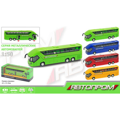 Автобус метал "АВТОПРОМ" інерційний (відчиняються двері) 7779 Автобус метал "АВТОПРОМ" інерційний (відчиняються двері) 7779