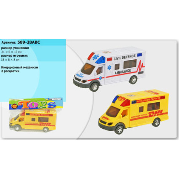 Машинка інерційна 589-28ABC (589-28) Машинка інерційна 589-28ABC (589-28)