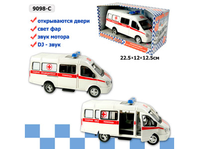 Машина на батарейках "Автопарк" музично-світловий 9098-C Машина на батарейках "Автопарк" музично-світловий 9098-C