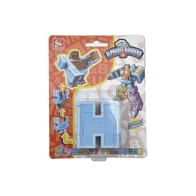 Конструктор Літери трансформери 26 шт Абетка навчальна іграшка 2911_seriesH