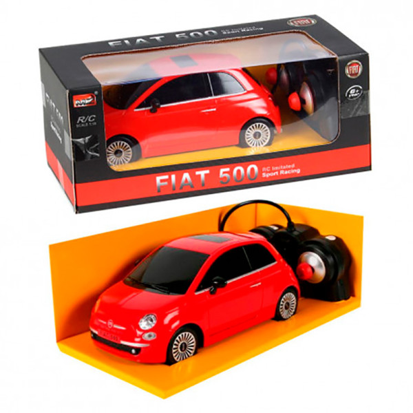 Іграшка машина на р/к 1:18 27034 Fiat 500 у коробці 27034 Іграшка машина на р/к 1:18 27034 Fiat 500 у коробці 27034