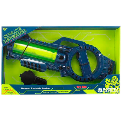 Космічний бластер 425 см зі світлом звуком та музикою + кріплення на рем 242650 Космічний бластер 425 см зі світлом звуком та музикою + кріплення на рем 242650