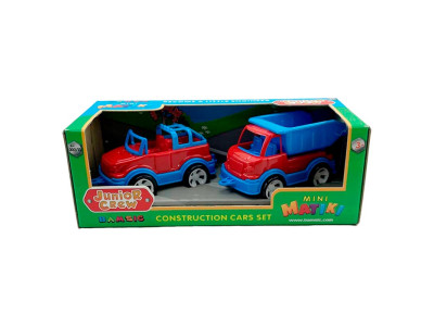Mini Matiki коробка 2 позашляховик вантажівка Бамсик 002/13_Red-Blue
