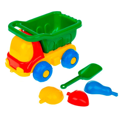 Машина "Бджілка" (лопатка і пасочки) Хар.0022_Red-Green