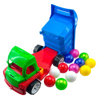 Машинка "Алекс" з маленькими кульками 087_Green-Blue