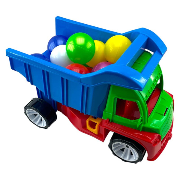 Машинка "Алекс" з маленькими кульками 087_Green-Blue