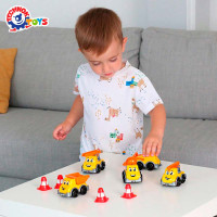 Набір будівельних машинок Технок Транспорт Міні пластикових 7693 Набір будівельних машинок Технок Транспорт Міні пластикових 7693