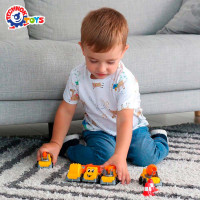 Набір будівельних машинок Технок Транспорт Міні пластикових 7693 Набір будівельних машинок Технок Транспорт Міні пластикових 7693