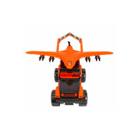 Ігровий набір ТехноК машинка з літаком чорно-помаранчеві пластикові 0853 Ігровий набір ТехноК машинка з літаком чорно-помаранчеві пластикові 0853