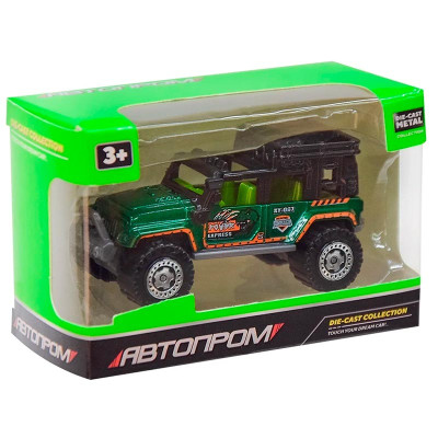 Машинка Автопром 1:64 металева 7624A_Green