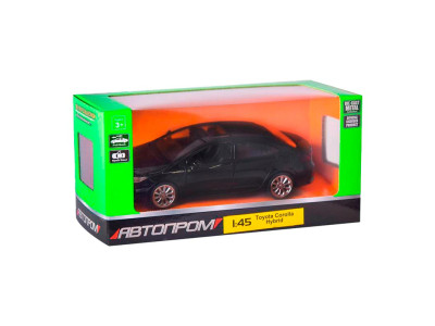 Машина мет АВТОПРОМ 1:45 Toyota Corolla Hybrid відчиняються двері 4359_Black