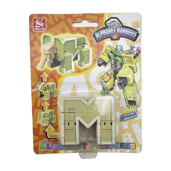 Конструктор Літери трансформери 26 шт Абетка навчальна іграшка 2911_seriesM