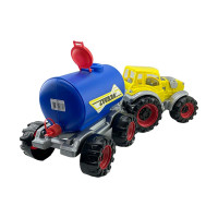 Іграшковий Трактор Оріон Texas "Молоковоз" з причепом 353_Yellow-Blue