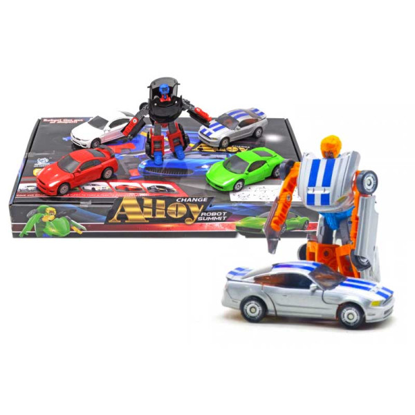 Трансформер метал. (перетворюється на машину коробка 12 шт.) H6613B