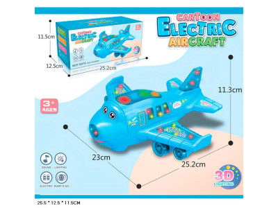 Літак музичний на батарейках зі світлом та звуком рух відштовхується від п 843A Літак музичний на батарейках зі світлом та звуком рух відштовхується від п 843A