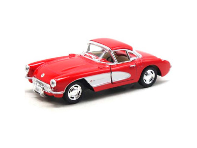 Модель легкова CHEVROLET CLASSIC-COLLECTION 5" інерційна металева KT5458W_Corvette Red Модель легкова CHEVROLET CLASSIC-COLLECTION 5" інерційна металева KT5458W_Corvette Red