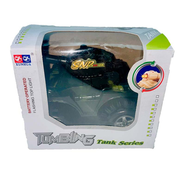 Джип військовий перевертиш на батарейках з музикою і світлом 150/156_Tank