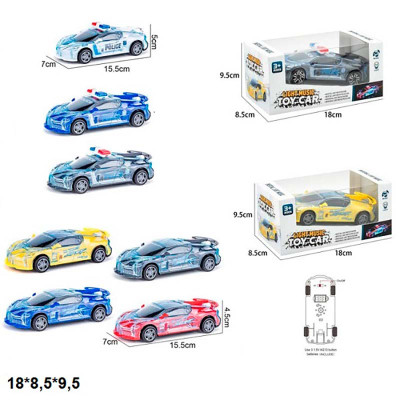 Машинка Легкова інерційна зі світлом 866-13/866-12