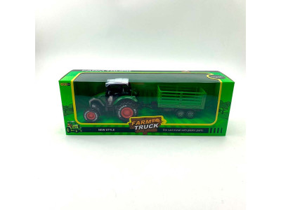 Трактор з причепом інерційний металевий 955-203/955-204_Green-Green Трактор з причепом інерційний металевий 955-203/955-204_Green-Green