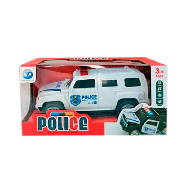 Машина "Поліція" на батарейках озвучена зі світлом JYD1193A_White