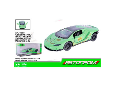 Машина мет. АВТОПРОМ 1:32 відчиняются двері AP74215_Green