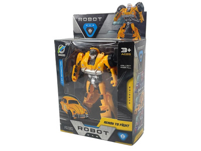 Фігурка робота трансформера пластикова 168-62_Bumblebee Retro