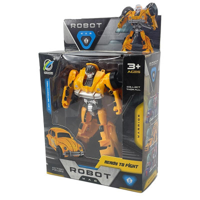 Фігурка робота трансформера пластикова 168-62_Bumblebee Retro