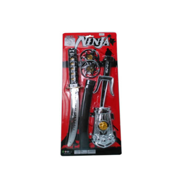 Набір зброї (меч кинджал кинджал зірочки) на планшетці RZ1347 Набір зброї (меч кинджал кинджал зірочки) на планшетці RZ1347