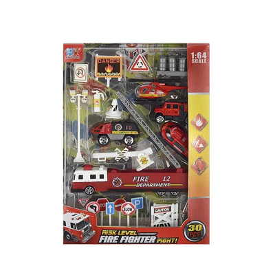 Набір машинок з аксесуарами XY222/220/223/221_Firefighter Набір машинок з аксесуарами XY222/220/223/221_Firefighter