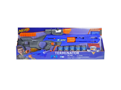 Бластер "NERF" на поролонових патронах у коробці 7094