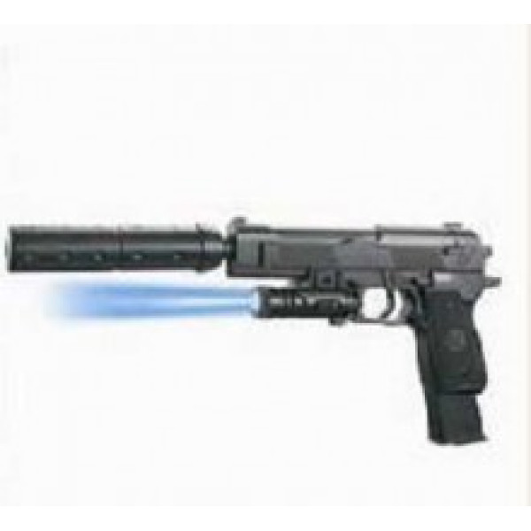 Пістолет із кульками (глушник світло) у кульку K2012-B+