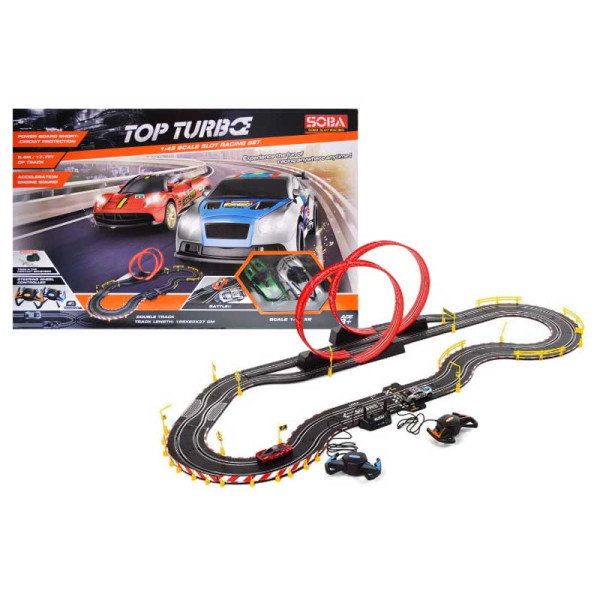 Трек озвучений з 2 машинками 540см в коробці р.61*39*10см. A47-21