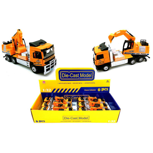 Інерційна металева вантажівка зі світлом і звуком 555B2