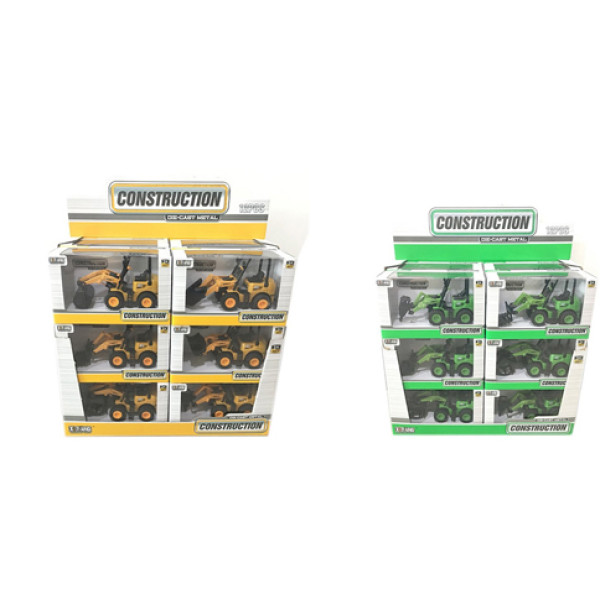 Машинки для будівництва метал.інерц.2 види 12 шт.у коробці XB7003/4