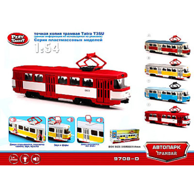 Модель трамвай PLAY SMART "Автопарк" PLAY SMART "Автопарк" 9708D