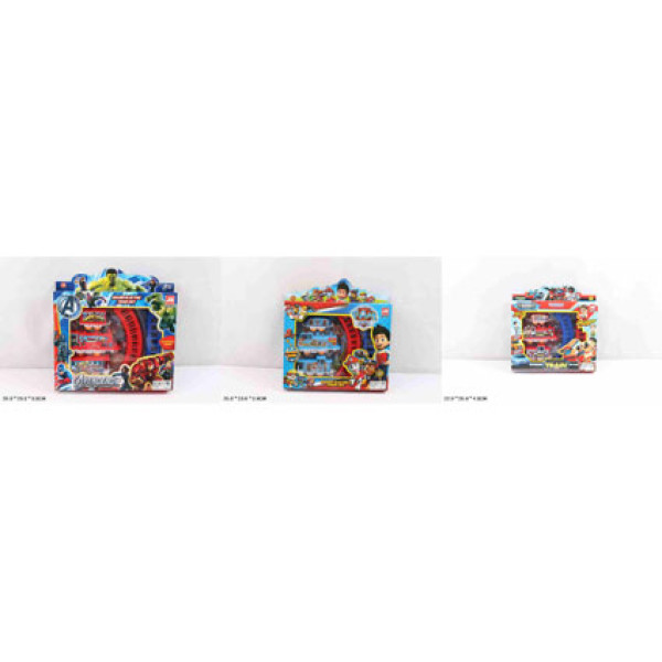 Залізна Дорога "Месники2/PAW PATROL/TOBOT" 877-66B/85K/86K