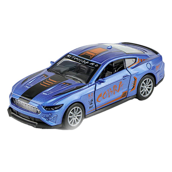 Машинка COBRA 1:32 металева інерційна з світлом і звуком K175B13_Blue Машинка COBRA 1:32 металева інерційна з світлом і звуком K175B13_Blue