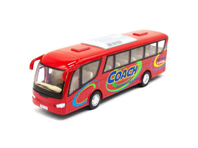 Металевий автобус 7" відкриваються двері KS7101W_Red